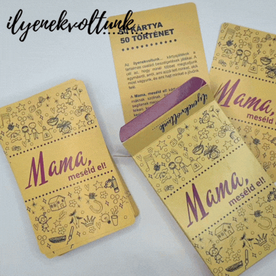 ilyenekvoltunk | ilyenek voltunk kártyajáték | beszélgetésindító kártyák | a családi történetek játéka, Mama, meséld el!