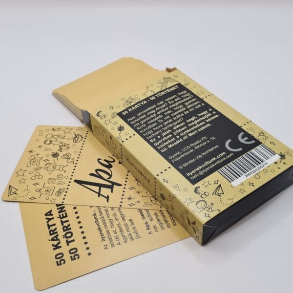 születésnapi ajándék férfiaknak | beszélgetésindító kártyák | a családi történetek játéka, Apa, meséld el!